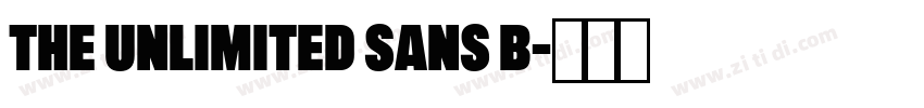 The Unlimited Sans B字体转换